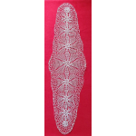 Ovaal handgemaakt kanten kleedje